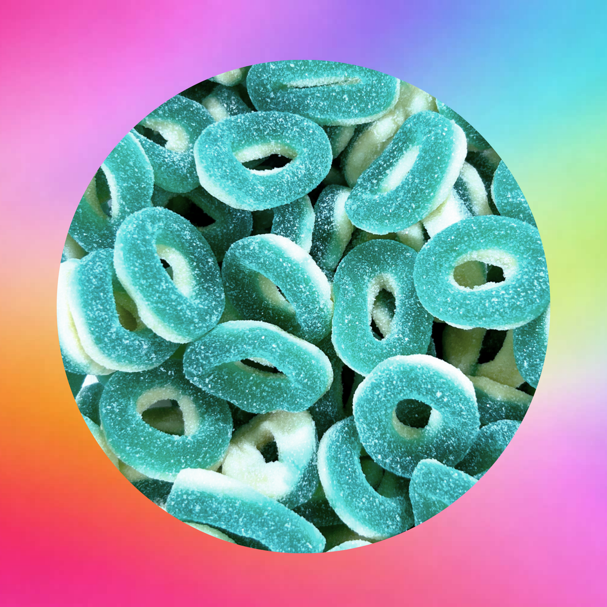 Sour Blueberry Rings -100g